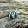 Pendientes de gotas de labradorita