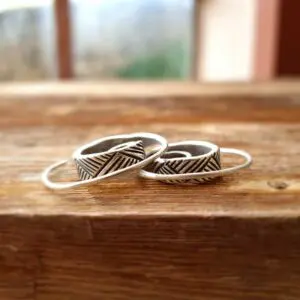 Pendientes aro etnico plata PATHAI