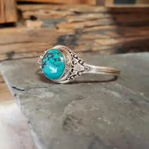 COURAGE zilveren turquoise armband