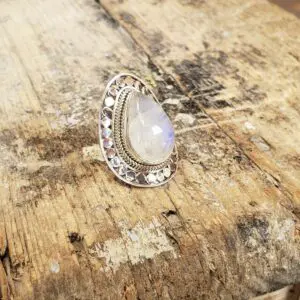 Big moonstone ring