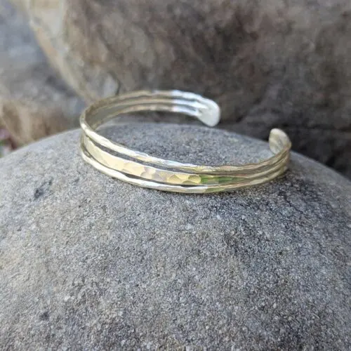 Bracelet argent martelé PATTAYA
