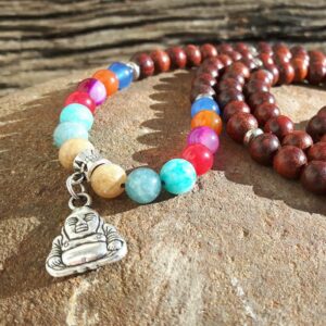 Mala Necklace 7 chakras - Designer Jewelry - Omyoki