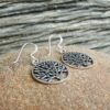 Silver tree of life earrings