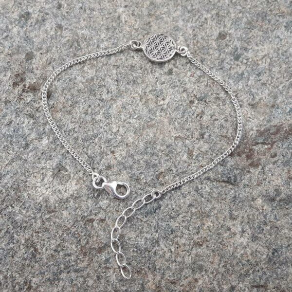 Bracelet fleur de vie en argent - Bijoux de créateurs - Omyoki