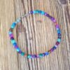 Collier ras de cou multicolore