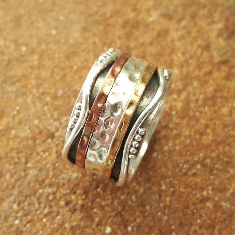 Bague shop tournante femme