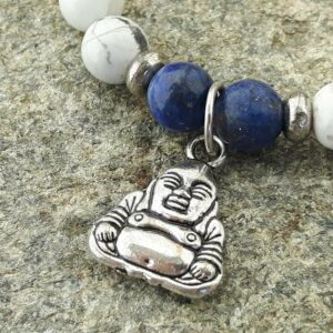 Lapislazuli und Howlite Armband