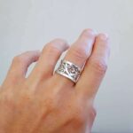 Bague en argent ajouré