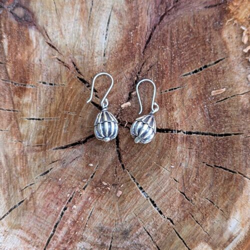 Boucles d'oreilles argent Boutons de Fleur