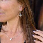 Boucles d'oreilles en argent massif Boutons de Fleur