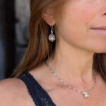 Boucles d'oreilles argent Boutons de Fleur