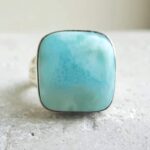 Larimar Ring am Sterling Sëlwer