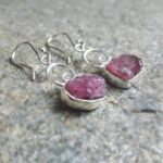 Boucles d'oreilles topaze cerise