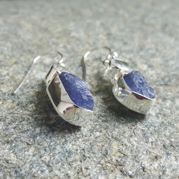 Boucles d'oreilles en topaze bleue et topaze glacier