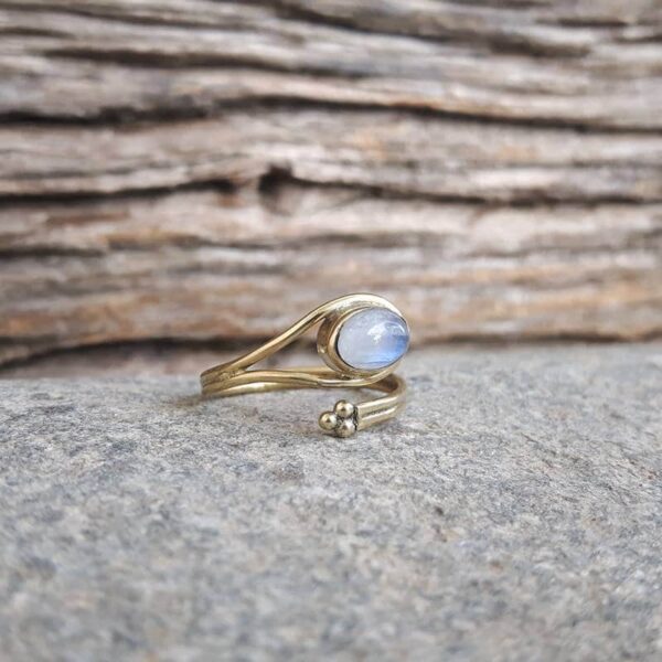 Moonstone fancy ring