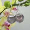 Boucles d'oreilles argent martelé