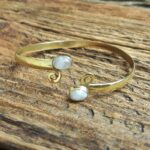 Bracelet jonc pierre de lune