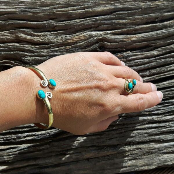 Turquoise bangle bracelet