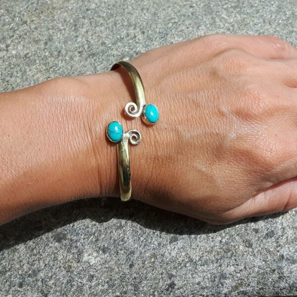 Turquoise bangle bracelet