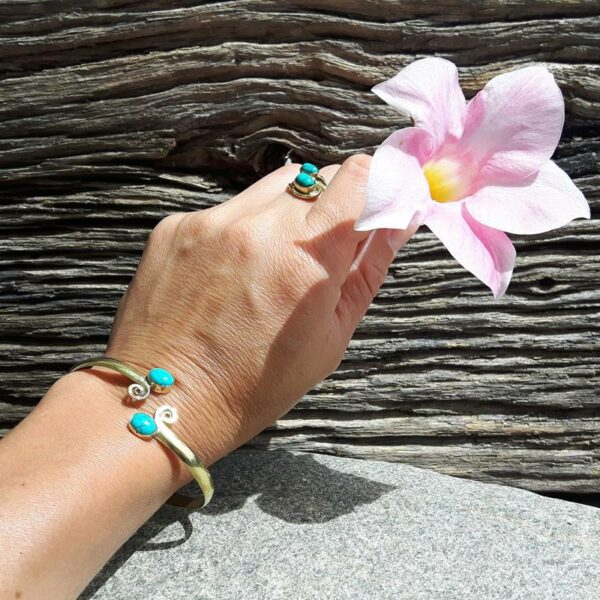 Turquoise bangle bracelet