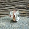 Silver meditation ring