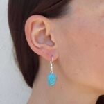 Boucles d'oreilles fantaisie turquoise