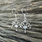 Lotus flower earrings