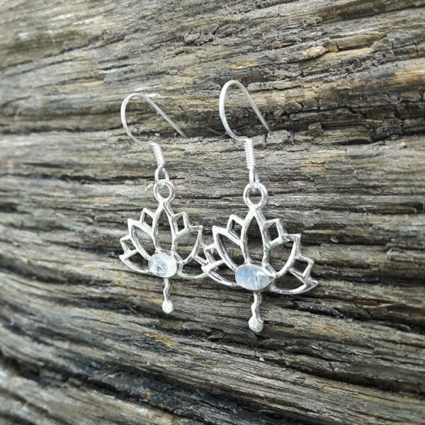 Lotus flower earrings