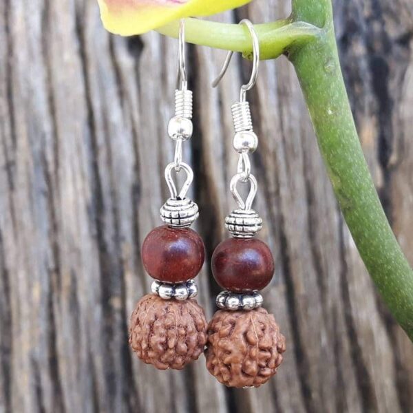 Pendientes Rudraksha