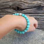 Bracciale in hemimorphite blu