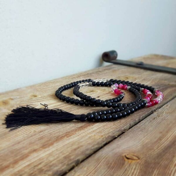 Collier en onyx noir FORCE