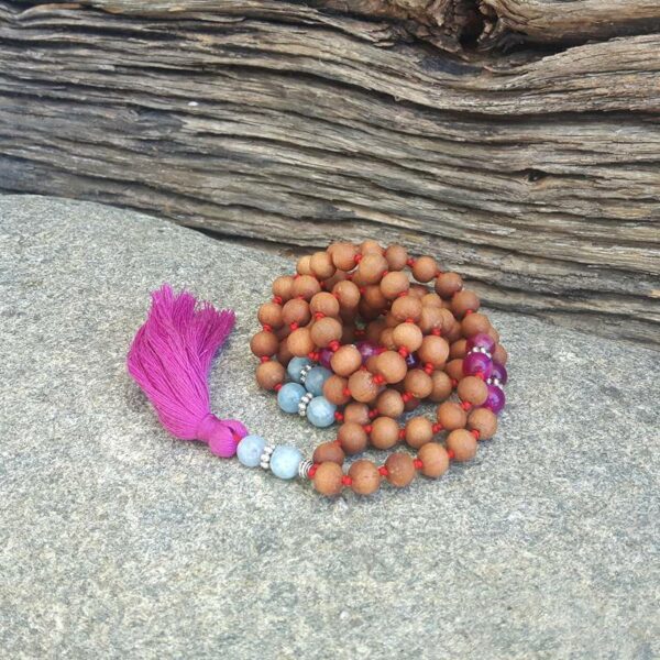 Mala Necklace in Relaxed Hemimorphite