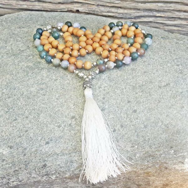 BALANCE jasper mala necklace