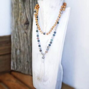 BALANCE jasper mala necklace