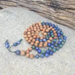 Collier mala en lapis lazuli Aromathérapie