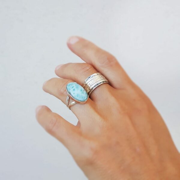 Larimar cabochonring