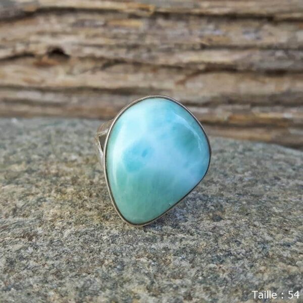 LAGOON sølv larimar ring