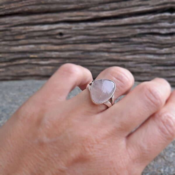 ZEN rose kvarts ring