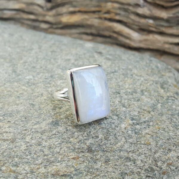 Anel de designer Moonstone