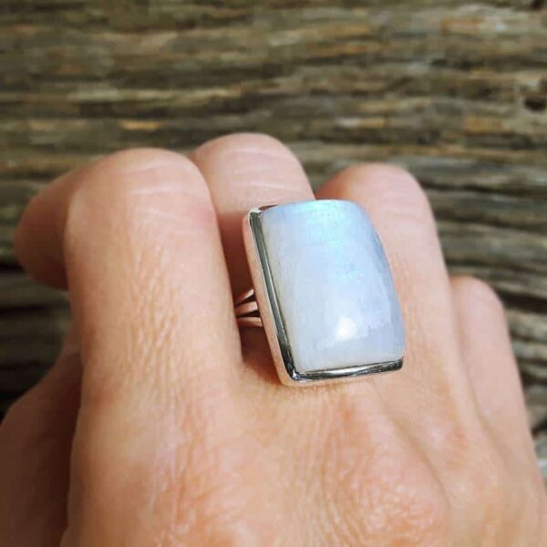 Moonstone designer ring