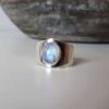 Bague minimaliste pierre de lune