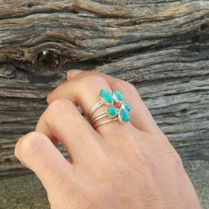 Ring rings multiple turquoise