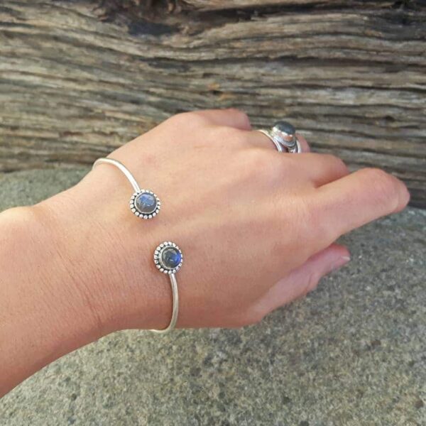 Labradorite bangle MARGUERITES