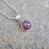 Pendentif rubis étoilé d'Inde