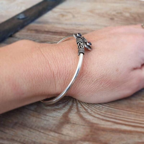 Bracelet grenat en argent SITA