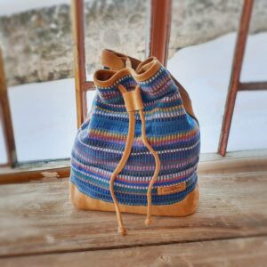 Fairy bucket bag MAYA donkerblauw