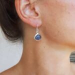 Boucles d'oreilles labradorite gouttes