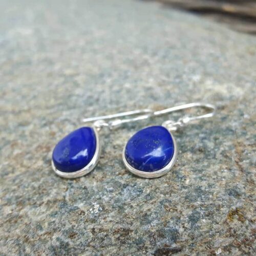 Boucles d'oreilles lapis lazuli argent