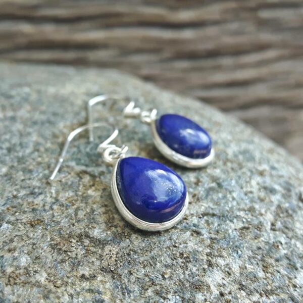 Boucles d'oreilles lapis lazuli argent