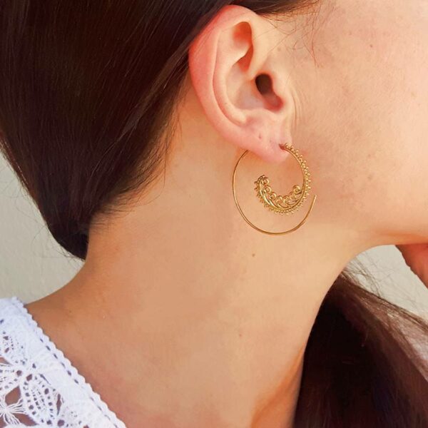 SOLEIL spiral earrings